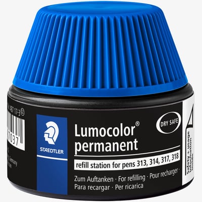 Staedtler Refill Station for Lumocolor Permanent Pens - Blue