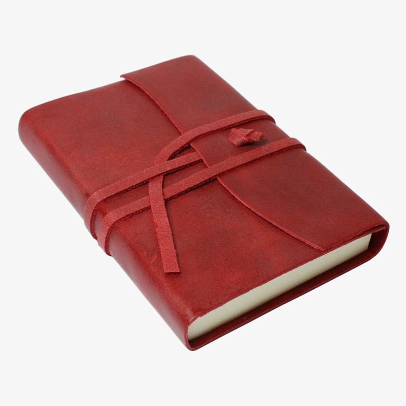 Papuro Papuro Amalfi Leather Journal - Red - Small