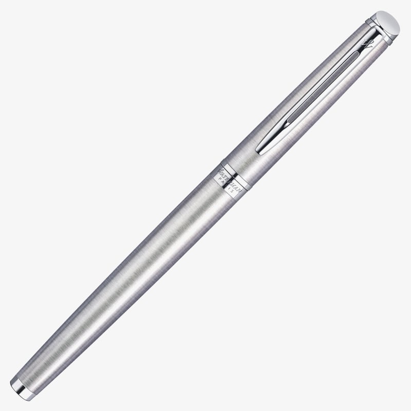 Waterman Hemisphere Rollerball Pen - Stainless Steel Chrome Trim - The ...