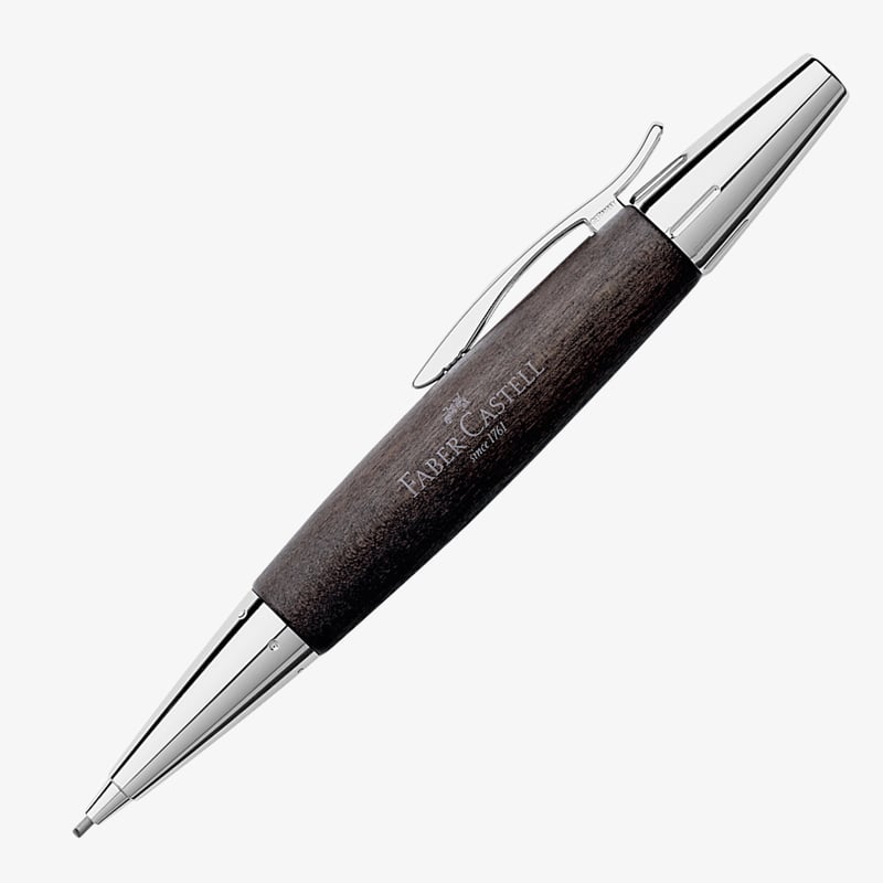 Faber-Castell Faber-Castell e-motion Pencil - Black Wood and Chrome