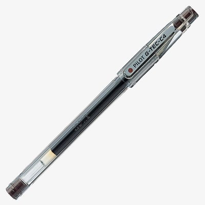 Pilot G-Tec C4 Gel Ink Rollerball Pen - Brown
