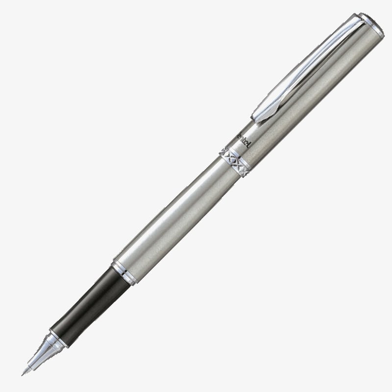 Pentel Pentel Sterling Symphony Rollerball - Silver Rose Gold Trim (Gift Boxed)