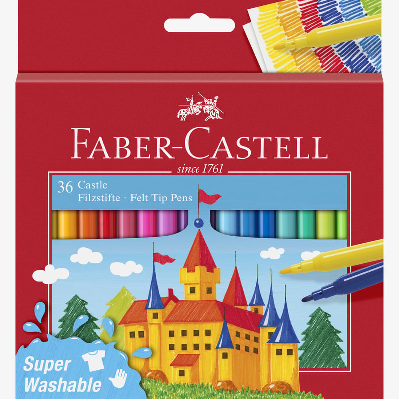 Faber-Castell Faber-Castell Fibre-Tip Pen - Box of 36