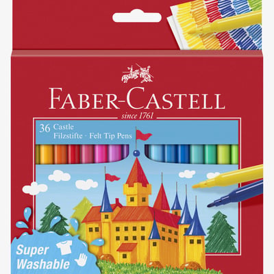 Faber-Castell Fibre-Tip Pen - Box of 36