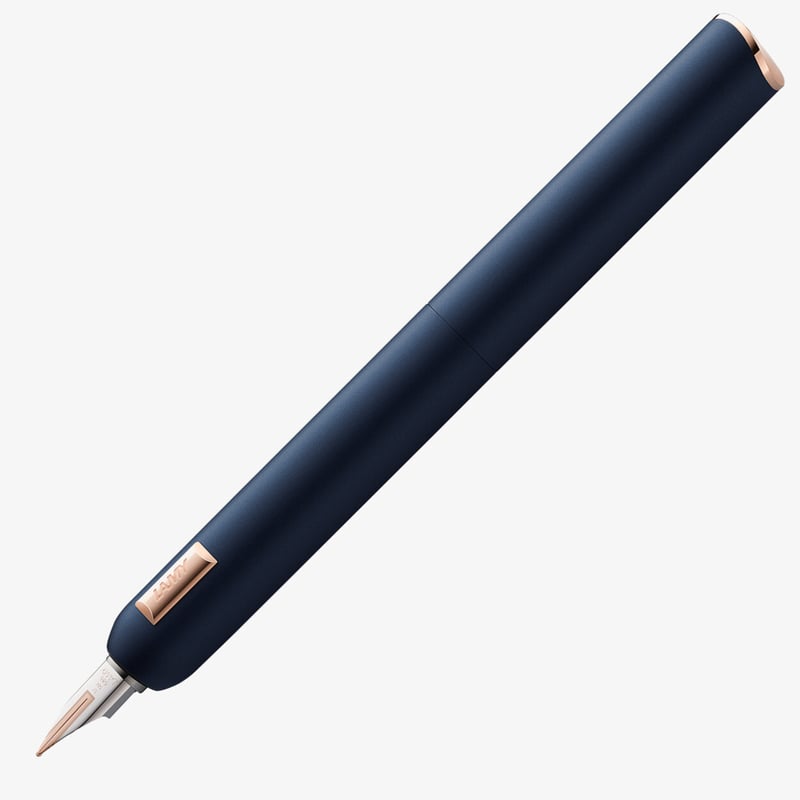 Lamy Lamy Dialog CC Fountain Pen - Dark Blue with Solid 14K Gold Nib