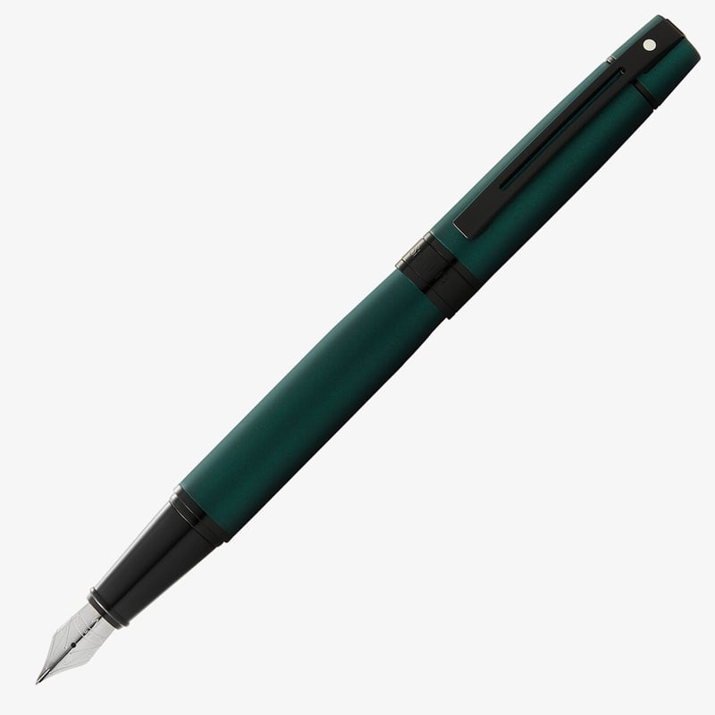 Sheaffer Sheaffer 300 Fountain Pen - Matte Green Lacquer PVD Trim