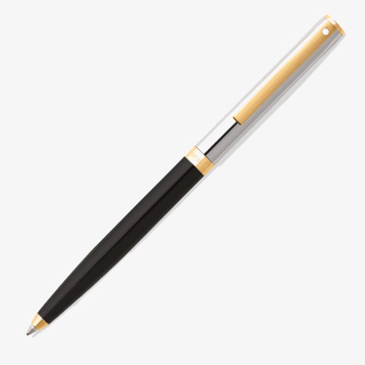 Sheaffer Sheaffer Sagaris Ballpoint Pen - Black Lacquer Chrome & Gold