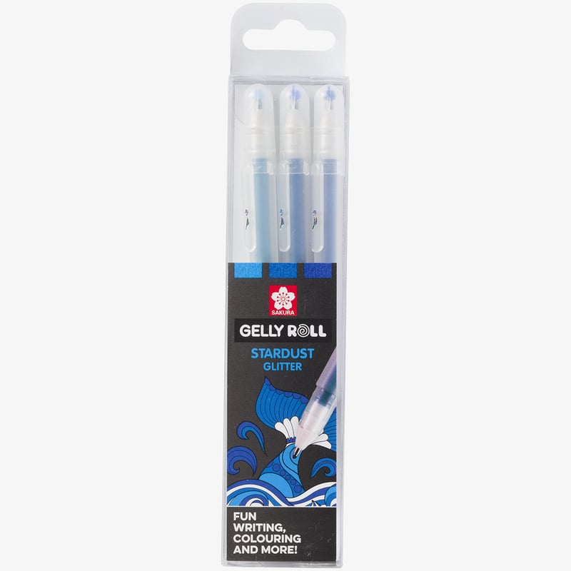 Sakura Sakura Gelly Roll Stardust Gel Pens - Ocean Set (Pack of 3)