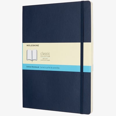 Moleskine Classic Soft Cover Extra Large Notebook - Dotted - Assorted