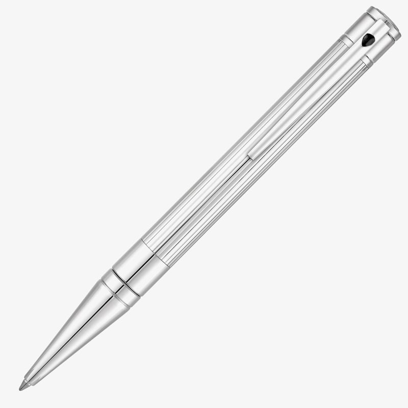 S.T. Dupont S.T. Dupont D-Initial Ballpoint Pen - Duotone Black & Chrome