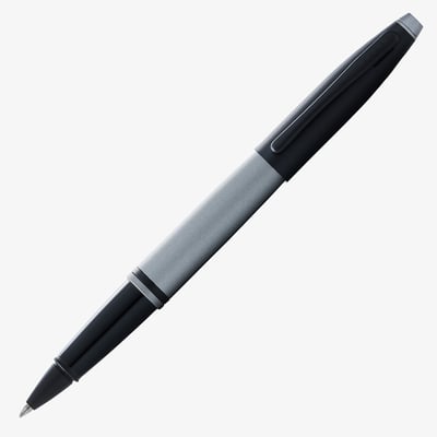 Cross Calais Rollerball Pen - Grey Lacquer Black Trim