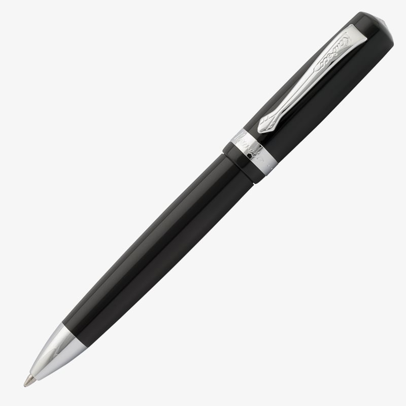 Kaweco Kaweco Student Ballpoint Pen - Black Chrome Trim
