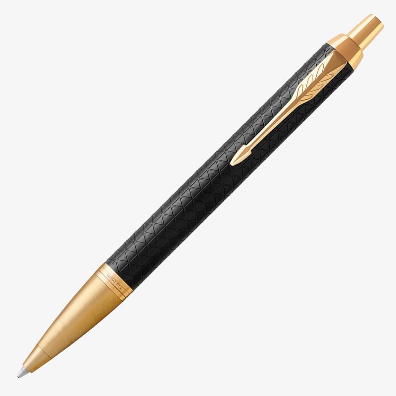 Parker Parker IM Premium Ballpoint Pen - Black Gold Trim