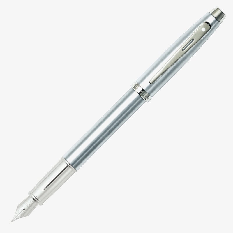 Sheaffer Sheaffer 100 Fountain Pen - Brushed Chrome Nickel Trim