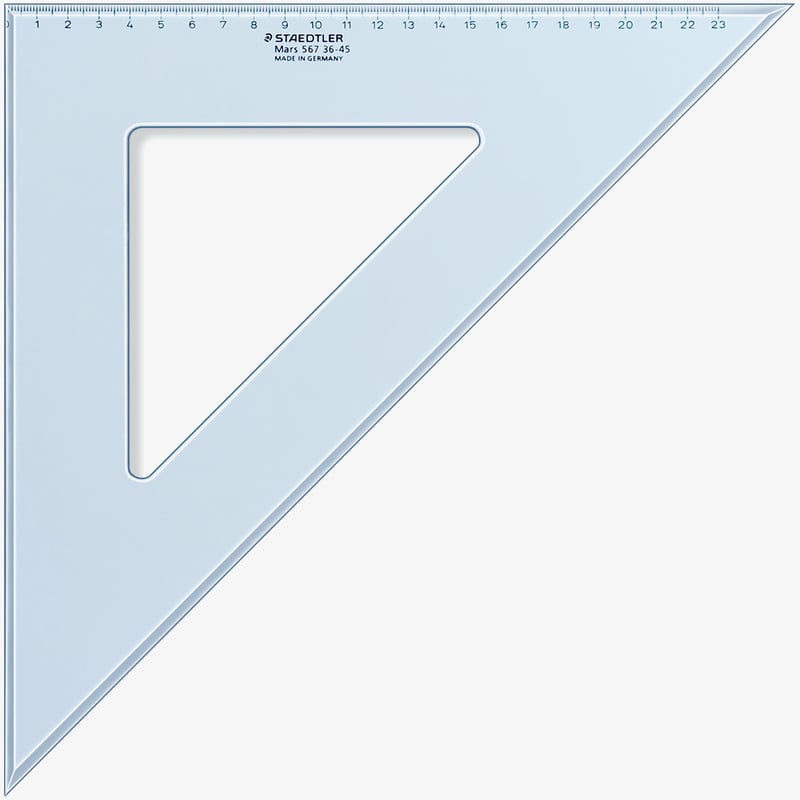 Staedtler Staedtler Mars Set Square - 36cm 45°/45°