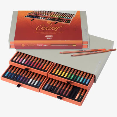 Bruynzeel Bruynzeel Design Colour Chalk Pencils - Assorted Colours (Pack of 48)