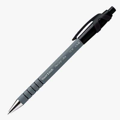 Papermate Flexgrip Ultra Retractable Ballpoint Pen - Medium - Black
