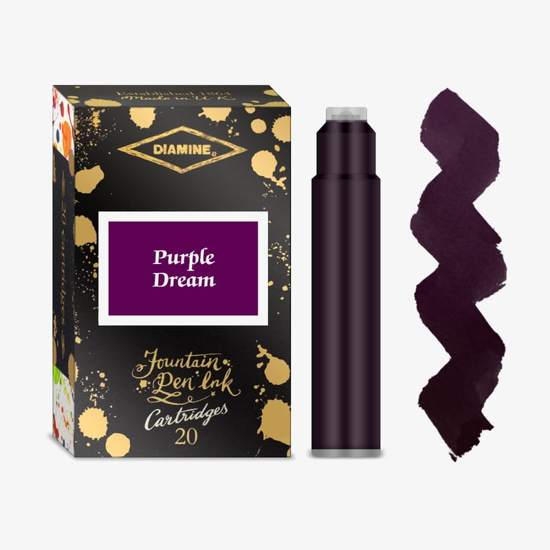 Diamine Inks Diamine Ink Cartridge - Purple Dream (Pack of 20)