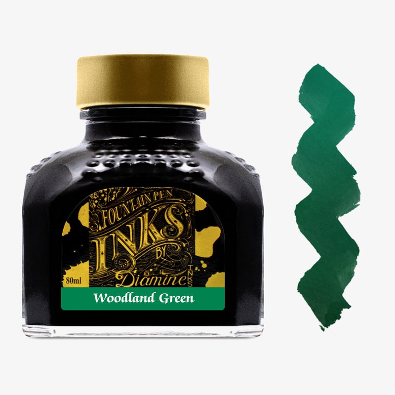 Diamine Inks Diamine Ink Bottle 80ml - Woodland Green