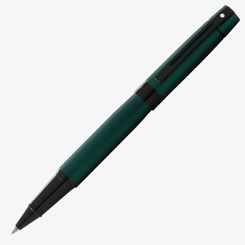 Sheaffer Sheaffer 300 Rollerball Pen - Matte Green Lacquer PVD Trim