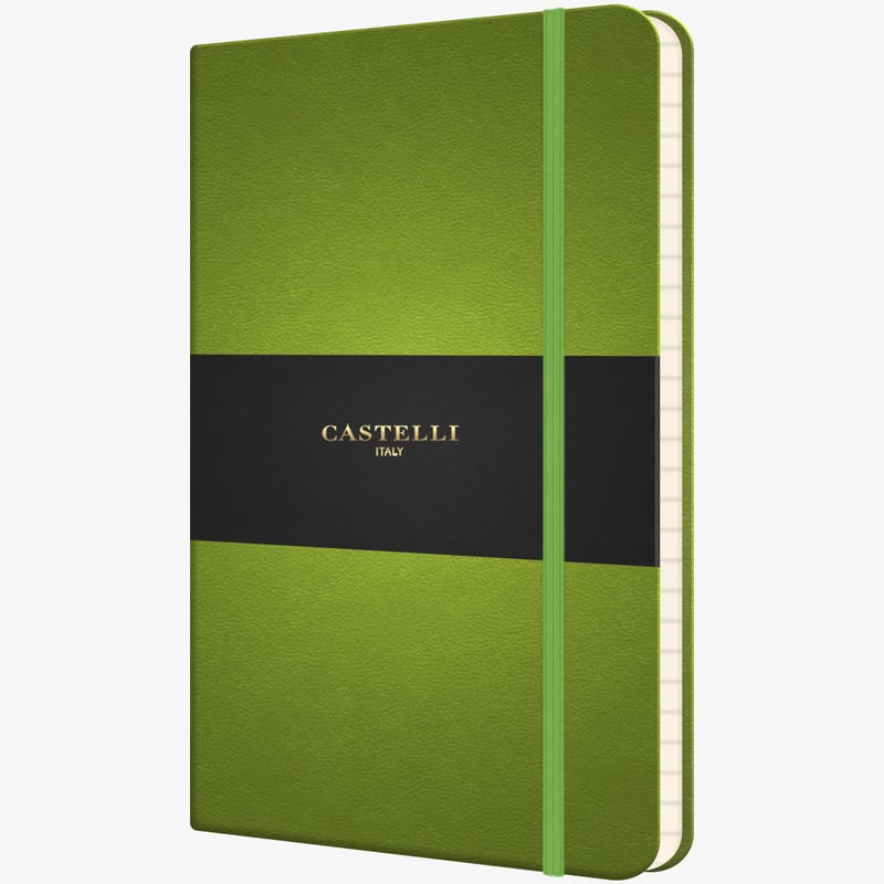 Castelli Castelli Flexible Pocket Notebook - Ruled - Bright Green