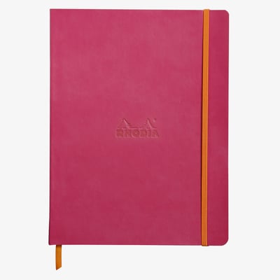 Rhodia Softcover Notebook - Large - Raspberry - Lined