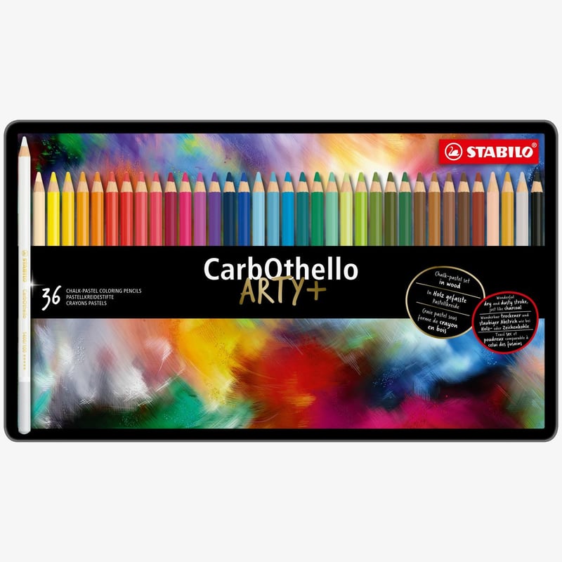 STABILO STABILO Carbothello Colouring Pencils - ARTY - Assorted Colours (Tin of 36)