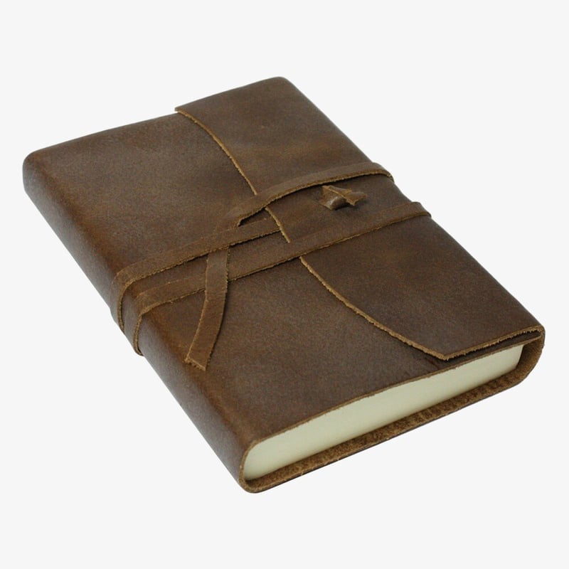 Papuro Papuro Amalfi Leather Journal - Chocolate - Small