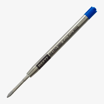 Retro 51 Easy Flow 9000 Ballpoint Refill - Blue (Pack of 3)