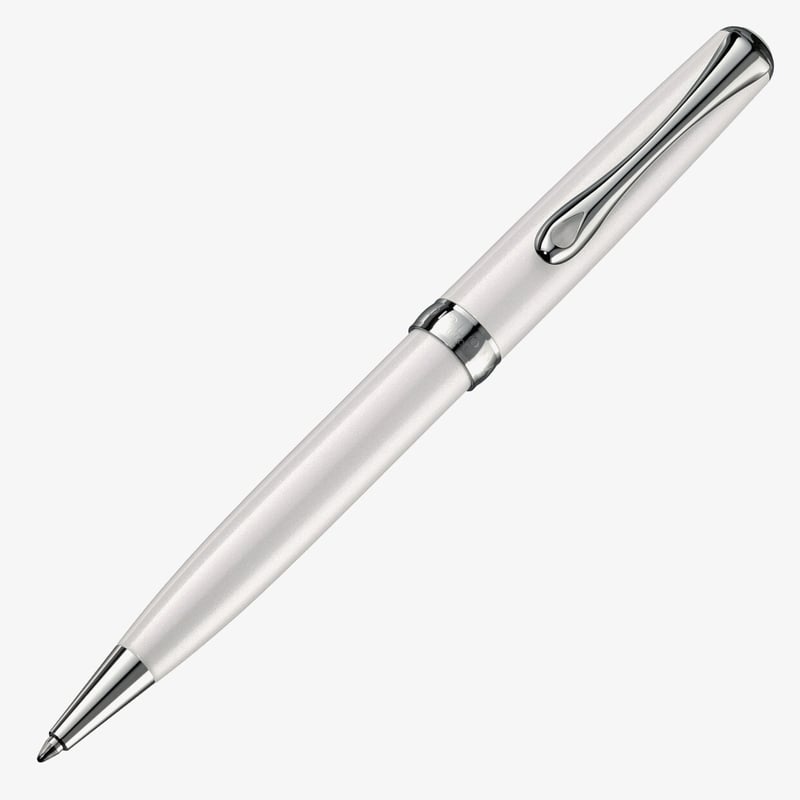 Diplomat Diplomat Excellence A2 Ballpoint Pen - Pearl White Chrome Trim