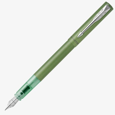 Parker Vector XL Fountain Pen - Green Chrome Trim