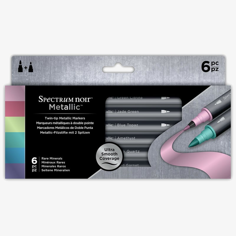 Spectrum Noir Spectrum Noir Metallic Markers - Rare Minerals (Pack of 6)