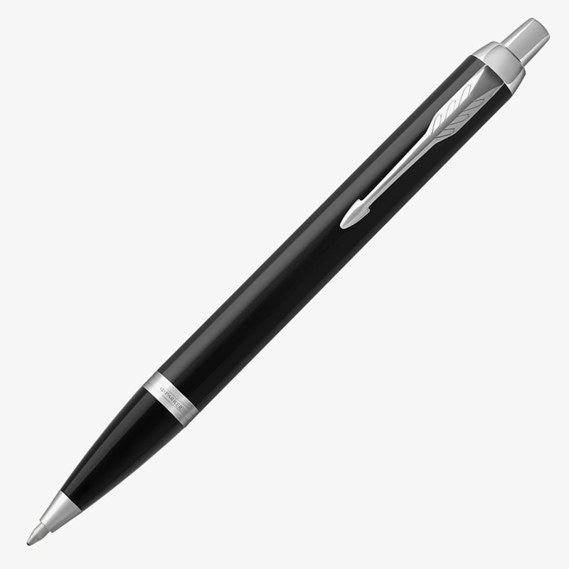 Parker Parker IM Ballpoint Pen - Gloss Black Chrome Trim