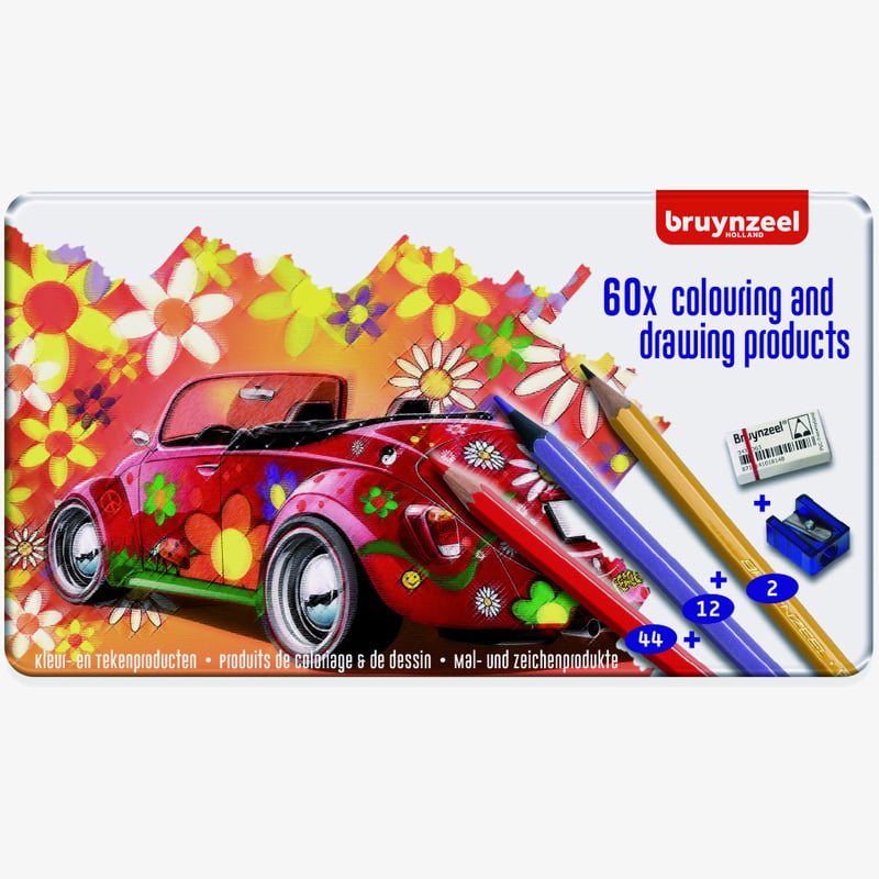 Bruynzeel Bruynzeel Colouring Pencils - Beetle Set (Tin of 60)
