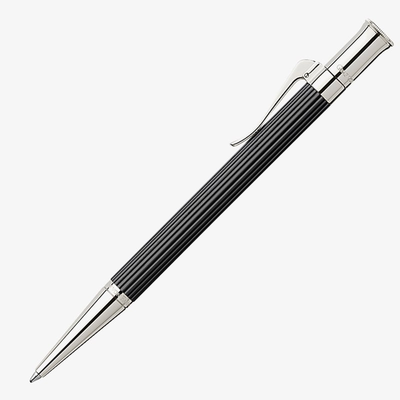 Graf von Faber-Castell Graf von Faber-Castell Classic Ballpoint Pen - Ebony Platinum Plated
