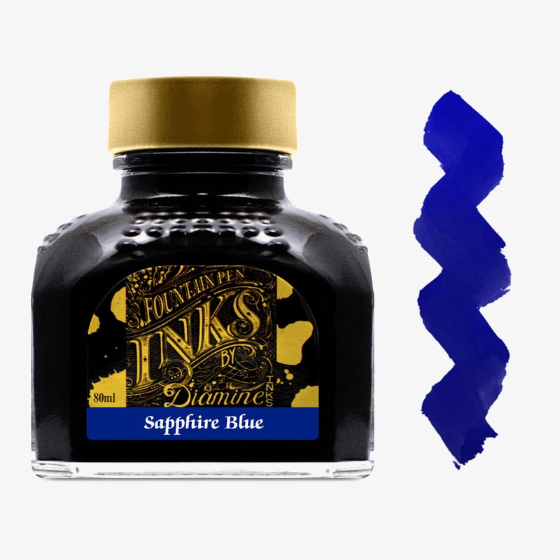 Diamine Inks Diamine Ink Bottle 80ml - Sapphire Blue