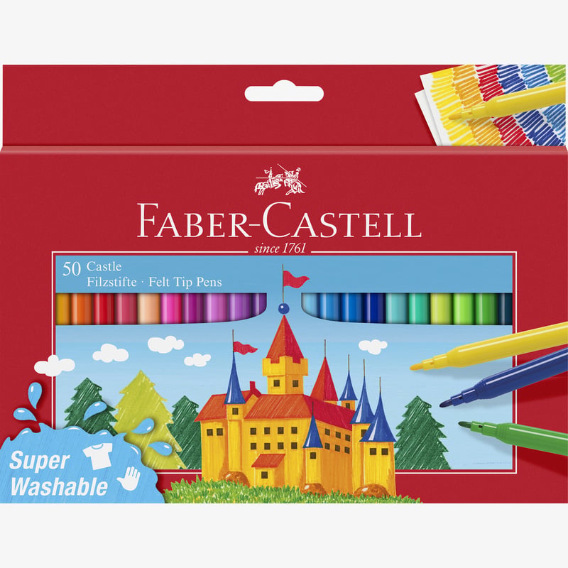 Faber-Castell Faber-Castell Fibre-Tip Pen - Box of 50