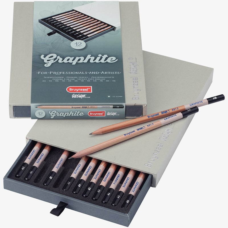 Bruynzeel Bruynzeel Design Graphite Pencils - Assorted Grades (Pack of 12)