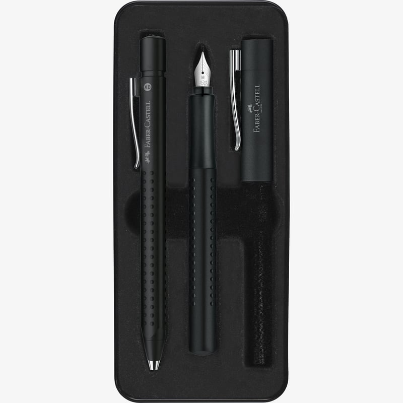 Faber-Castell Faber-Castell Grip 2011 Fountain Pen & Ballpoint Pen Set - Black