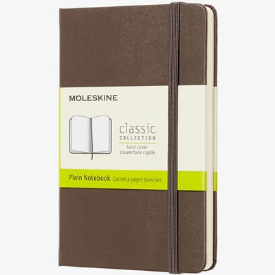Moleskine Classic Hardback Pocket Notebook - Plain - Assorted