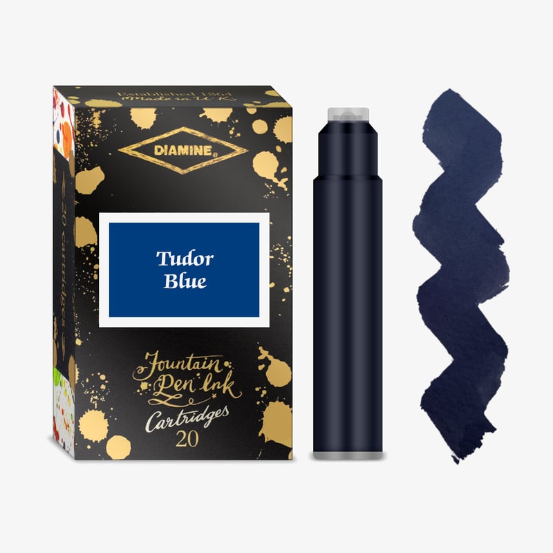Diamine Inks Diamine Ink Cartridge - Tudor Blue (Pack of 20)