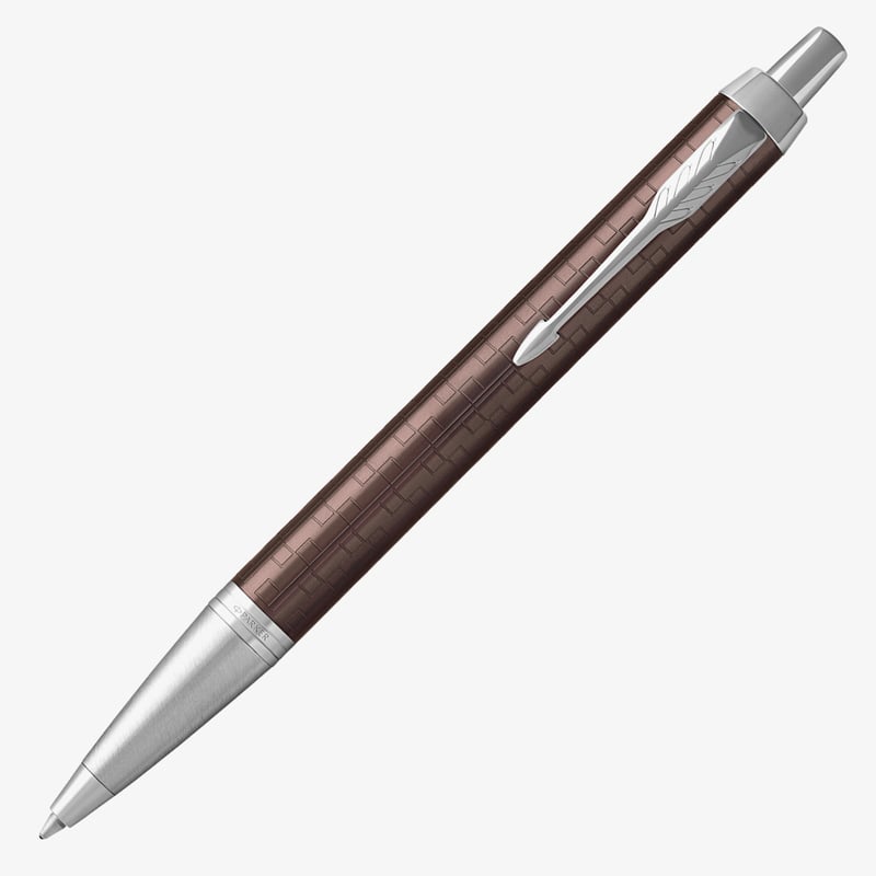 Parker Parker IM Premium Ballpoint Pen - Brown Chrome Trim