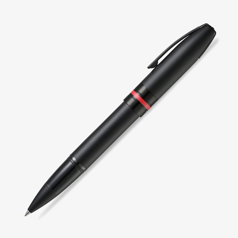 Sheaffer Sheaffer Icon Rollerball Pen - Matte Black Lacquer Red PVD Trim