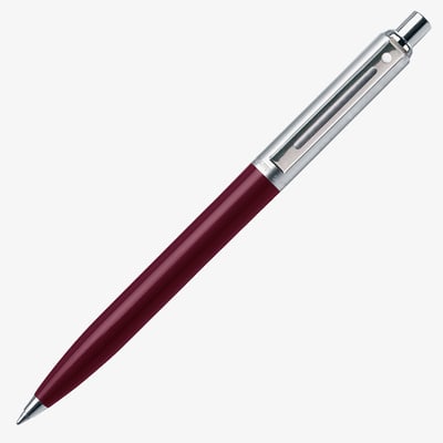 Sheaffer Sentinel Ballpoint Pen - Burgundy Nickel Trim