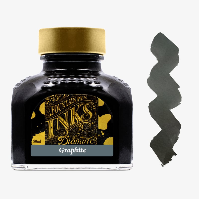 Diamine Inks Diamine Ink Bottle 80ml - Graphite