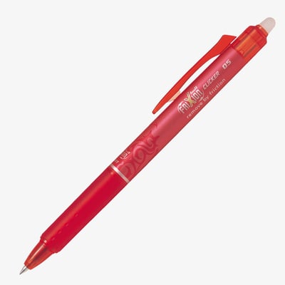 Pilot FriXion Clicker Erasable Rollerball Pen - Red - 0.5mm