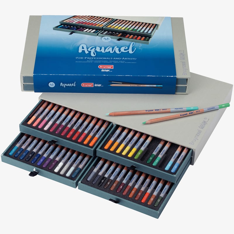 Bruynzeel Bruynzeel Design Aquarel Colour Pencils - Assorted Colours (Pack of 48)
