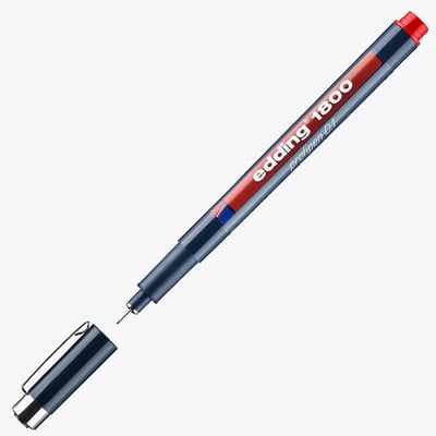Edding 1800 Fineliner - 0.1mm - Red