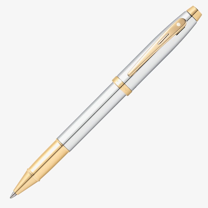 Sheaffer Sheaffer 100 Rollerball Pen - Bright Chrome Gold Trim