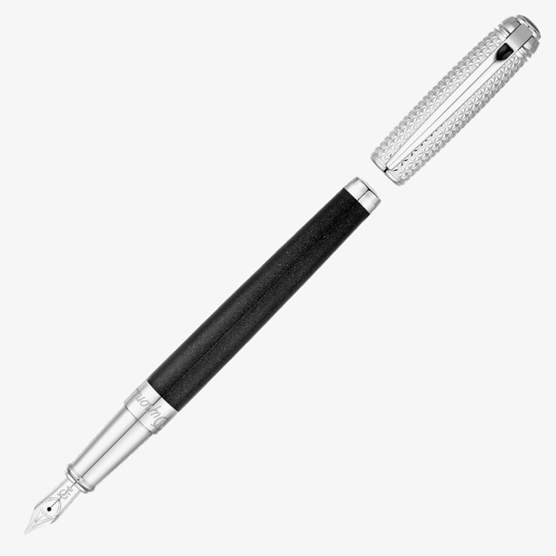 S.T. Dupont S.T. Dupont Line-D Medium Fountain Pen - Duotone